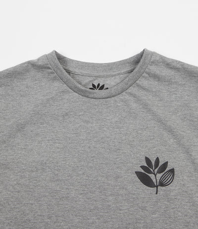 Magenta Plant T-Shirt - Heather Grey