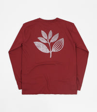 Magenta Points Plant Long Sleeve T-Shirt - Wine