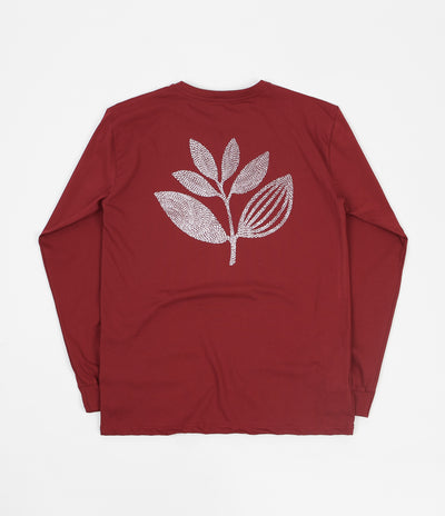Magenta Points Plant Long Sleeve T-Shirt - Wine