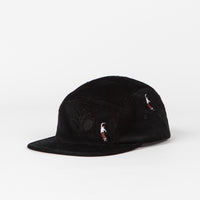 Magenta PWS Night Out Cord 5 Panel Cap - Black thumbnail