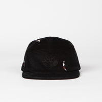 Magenta PWS Night Out Cord 5 Panel Cap - Black thumbnail