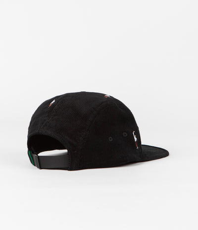 Magenta PWS Night Out Cord 5 Panel Cap - Black
