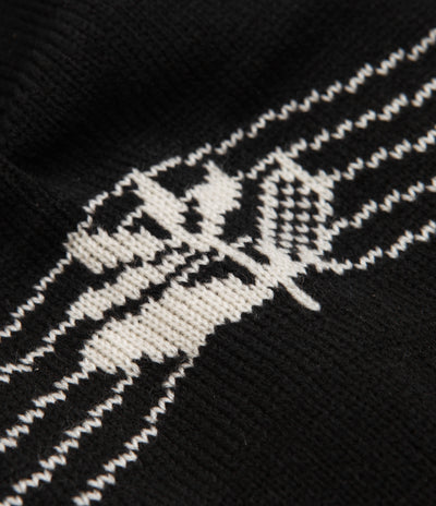 Magenta Scale Beanie - Black