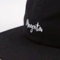 Magenta Script Cap - Black thumbnail