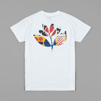 Magenta Shapes Plant T-Shirt - White thumbnail