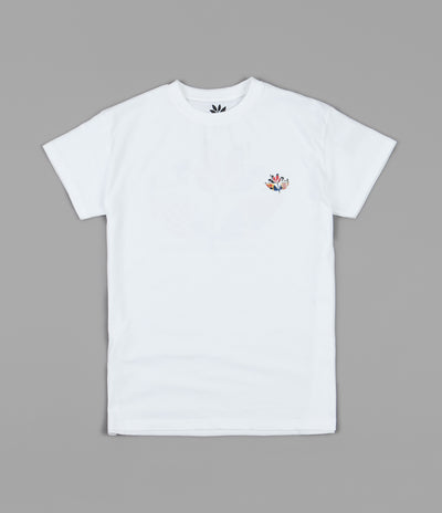 Magenta Shapes Plant T-Shirt - White