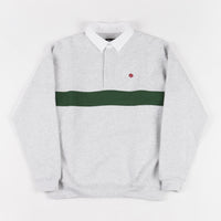 Magenta Smash Polo Sweatshirt - Ash / Forest Green thumbnail