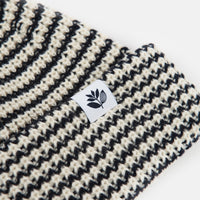 Magenta Striped Low Beanie - Black / White thumbnail