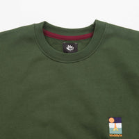 Magenta Sunset Crewneck Sweatshirt - Green thumbnail