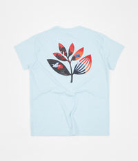 Magenta Surreal Plant T-Shirt - Light Blue