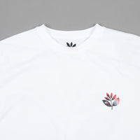 Magenta Surreal Plant T-Shirt - White thumbnail