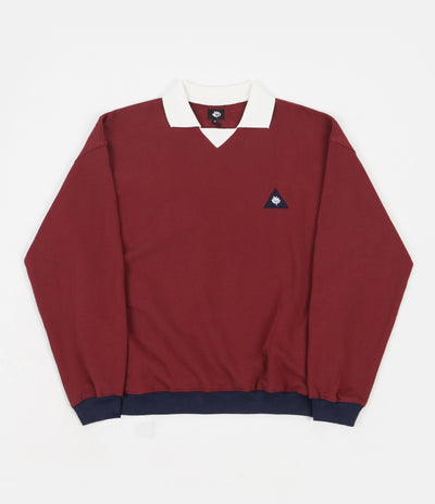 Magenta Swing Crewneck Sweatshirt - Burgundy