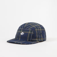 Magenta Tartan 5 Panel Cap - Navy / Multi thumbnail