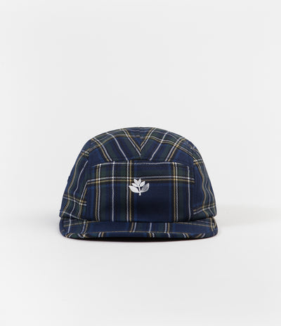 Magenta Tartan 5 Panel Cap - Navy / Multi