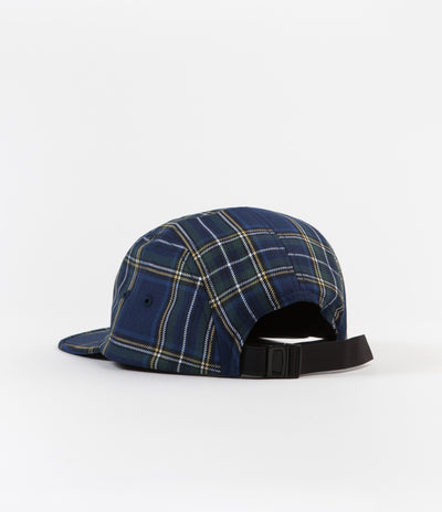 Magenta Tartan 5 Panel Cap - Navy / Multi