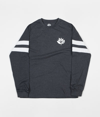 Magenta Team Plant Long Sleeve T-Shirt - Heather Grey