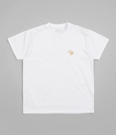 Magenta Trippy Plant T-Shirt - White