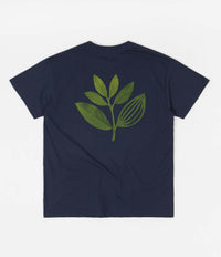 Magenta True Leaf T-Shirt - Navy