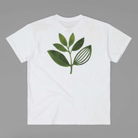Magenta True Leaf T-Shirt - White thumbnail