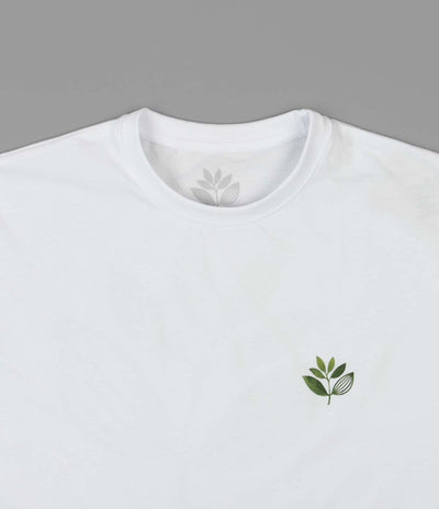 Magenta True Leaf T-Shirt - White