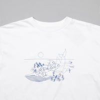 Magenta Whale Long Sleeve T-Shirt - White thumbnail
