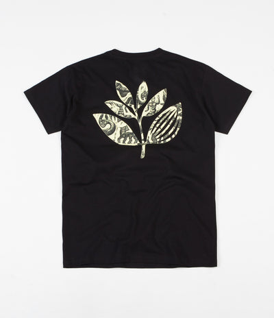 Magenta Zoo Plant T-Shirt - Black