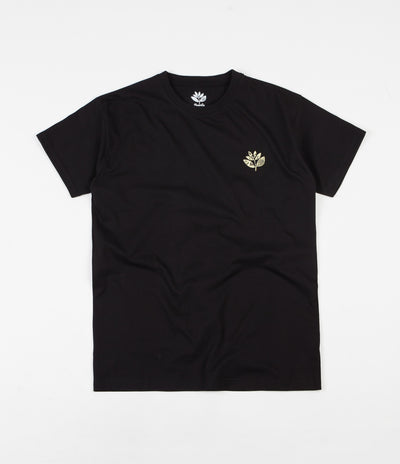 Magenta Zoo Plant T-Shirt - Black