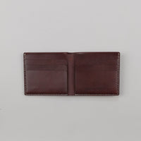 Makr Open Billfold Leather Wallet - Oxblood thumbnail