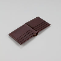Makr Open Billfold Leather Wallet - Oxblood thumbnail