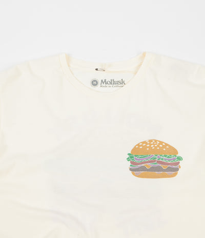 Mollusk Cheeseburger T-Shirt - Antique White