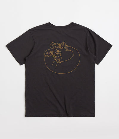 Mollusk Dude Yes T-Shirt - Black Indigo
