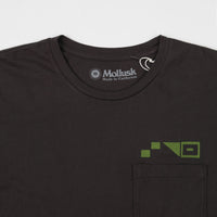 Mollusk High Low T-Shirt - Faded Black thumbnail