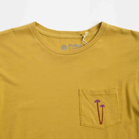Mollusk Mushroom Pocket T-Shirt - Mustard thumbnail