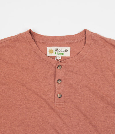 Mollusk Short Sleeve Henley T-Shirt - Mars Dust