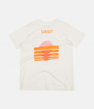 Mollusk Sinking Sunset T-Shirt - Natural | Flatspot