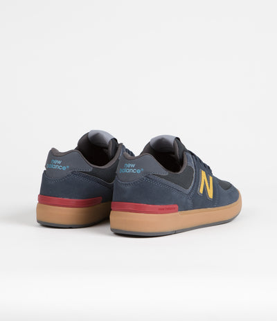 New Balance All Coasts 574 Shoes - Navy / Gum