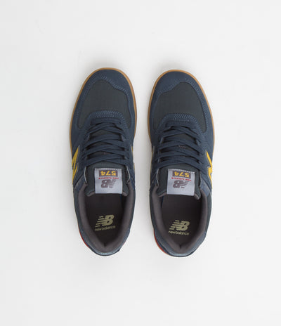 New Balance All Coasts 574 Shoes - Navy / Gum