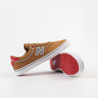 New Balance Numeric 255 Shoes - Brown / Red thumbnail