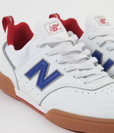 New Balance Numeric 288S Shoes - White / Royal Leather | Flatspot