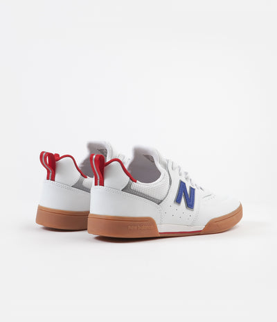 New Balance Numeric 288S Shoes - White / Royal Leather
