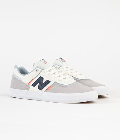 New Balance Numeric 306 Jamie Foy Shoes - Grey / White / White