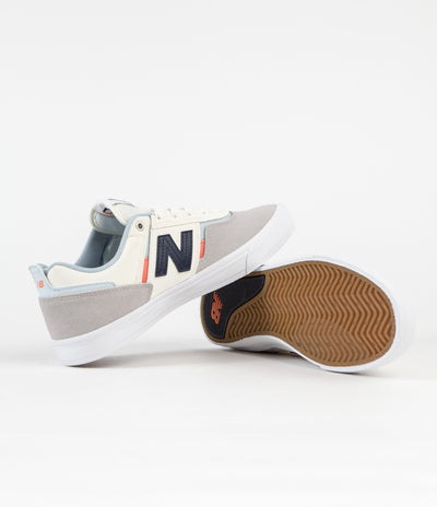 New Balance Numeric 306 Jamie Foy Shoes - Grey / White / White
