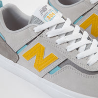 New Balance Numeric 306 Jamie Foy Shoes - Grey / Yellow thumbnail