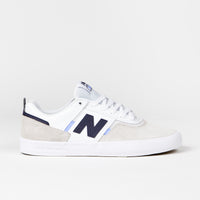 New Balance Numeric 306 Jamie Foy Shoes in White and Navy thumbnail