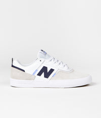 New Balance Numeric 306 Jamie Foy Shoes in White and Navy