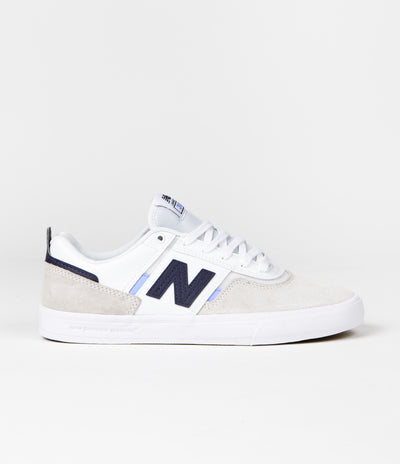 New Balance Numeric 306 Jamie Foy Shoes in White and Navy