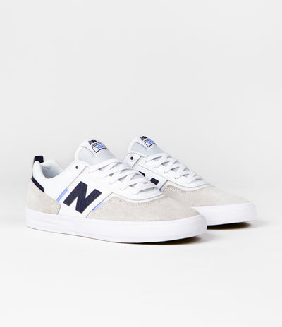 New Balance Numeric 306 Jamie Foy Shoes in White and Navy