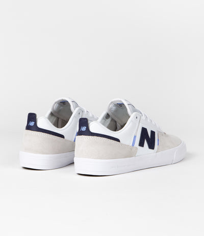 New Balance Numeric 306 Jamie Foy Shoes in White and Navy