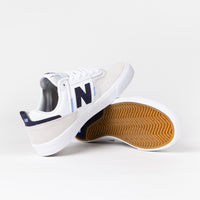 New Balance Numeric 306 Jamie Foy Shoes in White and Navy thumbnail