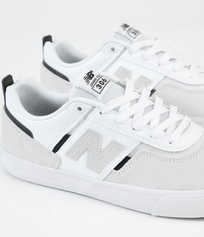 New Balance Numeric 306 Jamie Foy Shoes in White and White / Black